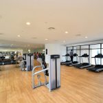 black and gray treadmill